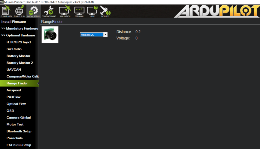 Distance Measured by Sonar